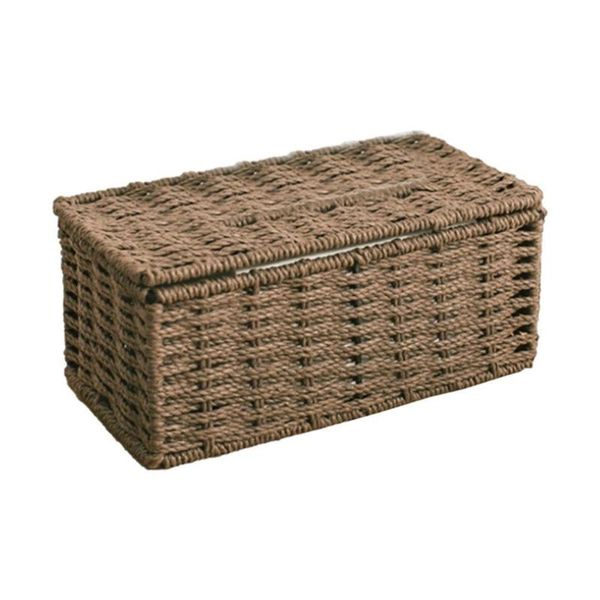 

tissue boxes & napkins rattan box vintage napkin holder case clutter storage container cover living room desk decoration drop