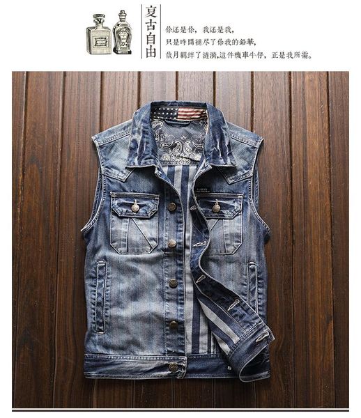 

men's vests euramerican fashion spring and summer bull-punches waistcoat man restores ancient ways cultivate one's morality vest m, Black;white
