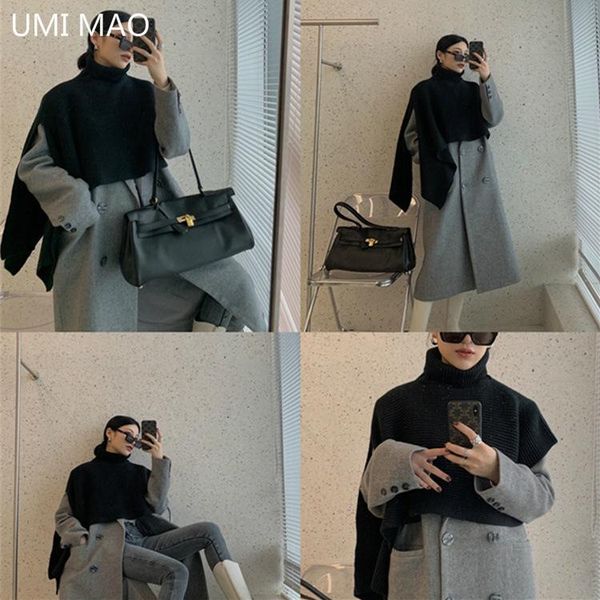

scarves umi mao autumnwinter warm shawl women's split cloak dongdaemun explosion style irregular high collar outside with sauce scarf, Blue;gray