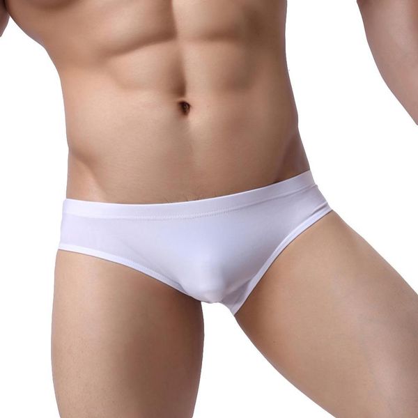 

salemen on underwear effects color mid rise ice silk slips elastic male breathing moderate soft under quick dry, Black;white
