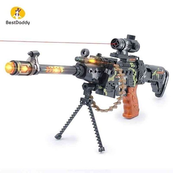 

35beibei duck children's sound light music electric toy 3-12 years old magnetic infrared submachine gun