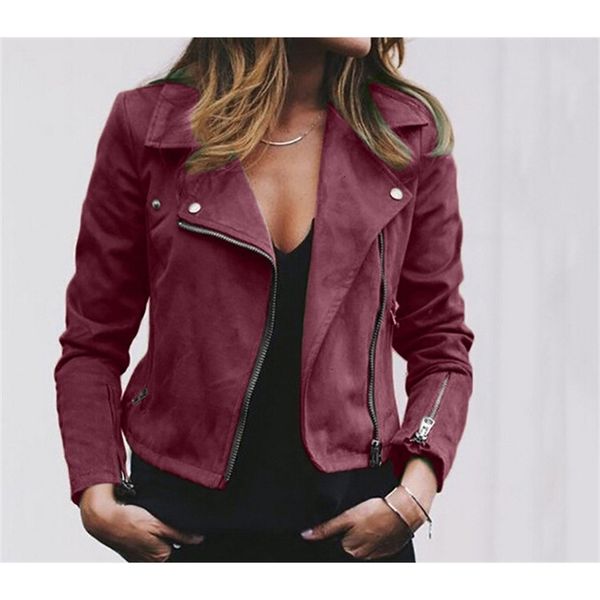

new fashion womens outwear coat ladies retro rivet zipper up bomber jacket casual women autumn jacket, Black;brown