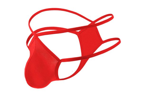 

zhongshan straight men's thong sports fun underwear 9075, Black;white