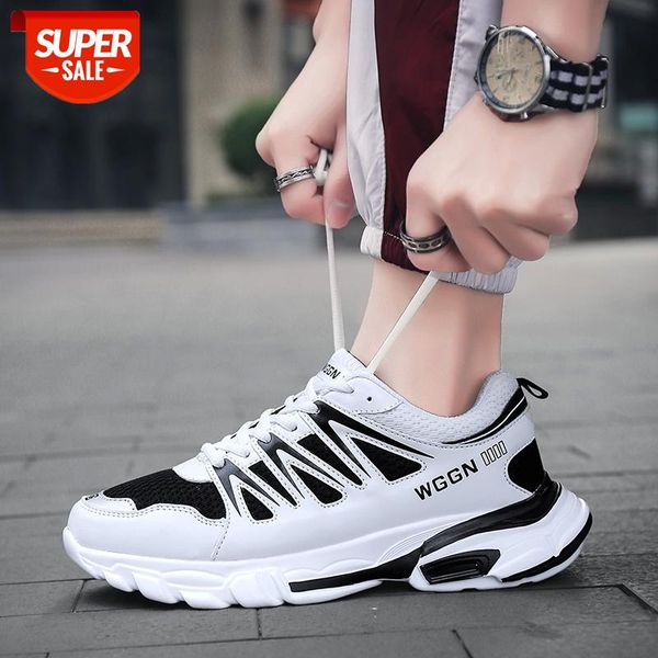 

2020 new spring summer men shoes comfortable platform casual shoes man mesh breathable male fashion men sneakers size 45 #v99h