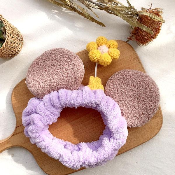 

hair clips & barrettes bands cartoon small flower round ears accessorie for women face wash headwear bijoux femme bandeau cheveux drop ship, Golden;silver