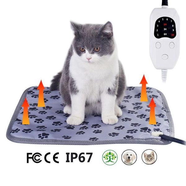 

cat carriers,crates & houses pet dog winter warm electric heated bed mat carpet for animals waterproof blanket heater heating pad us plug