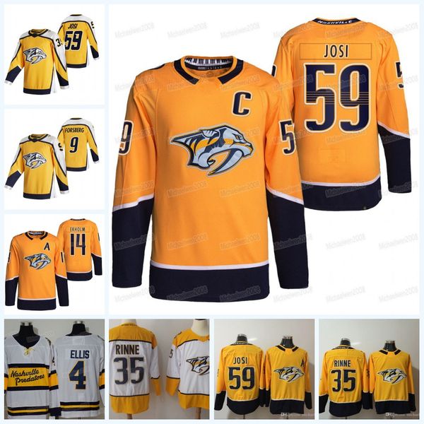 

roman josi nashville predators 2021-22 reverse retro hockey jersey mattias ekholm mikael granlund filip forsberg nick cousins ryan johansen, Black;red