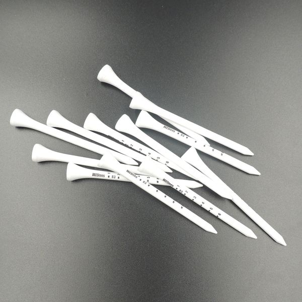 

50pcs professional golf tees 83mm white golf wood tee