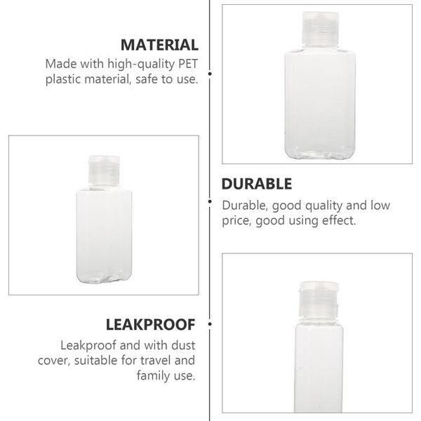 

storage bottles & jars 20pcs compact transparent hydrogel bottle small flat sub hand soap