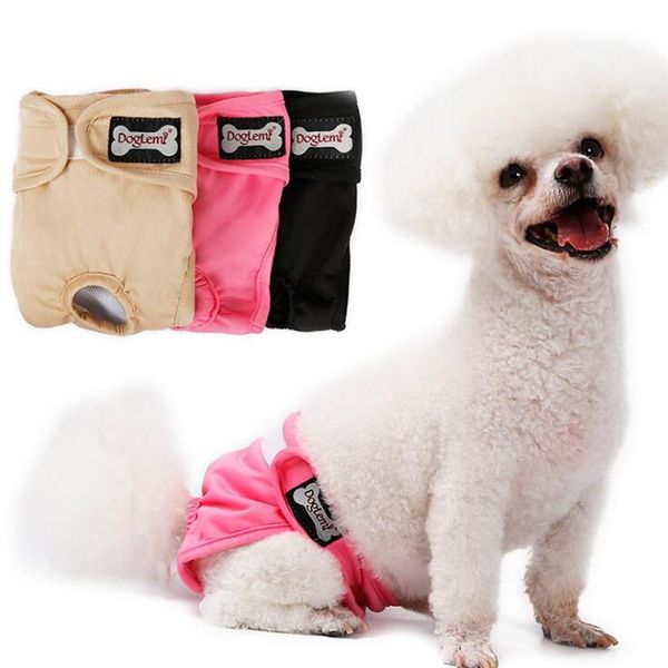 

dog apparel solid color physiological pant breathable cozy underwear shorts washable antibacterial sanitary briefs pet panties xs-xl