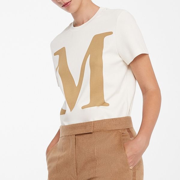

women's t-shirt gold letter print graphic tees women summer o neck short sleeve cotton casual cozy tshirts shirts 2021 63jp, White