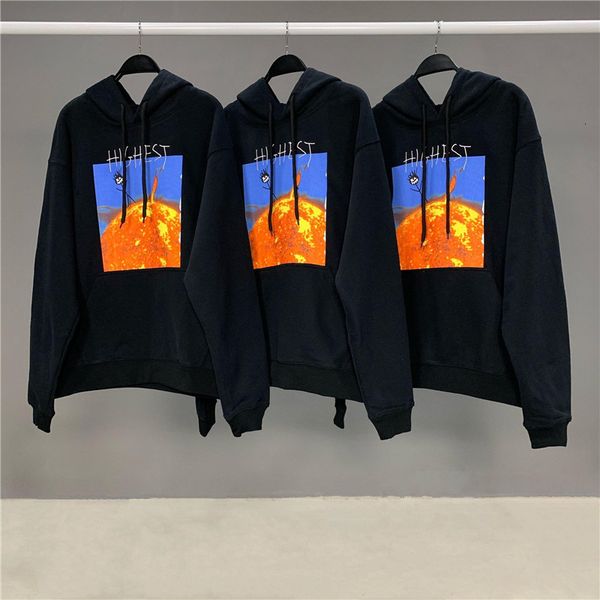 

2021 new kanye westtravis scott highest sun hoodie women men high-quality astroworld mens pullover kkxn, Black