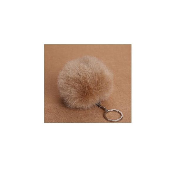 

fluffy pompon fur ball key chain for women faux rabbit fur pompom keychain charm bag key ring holder gifts ran qylazp