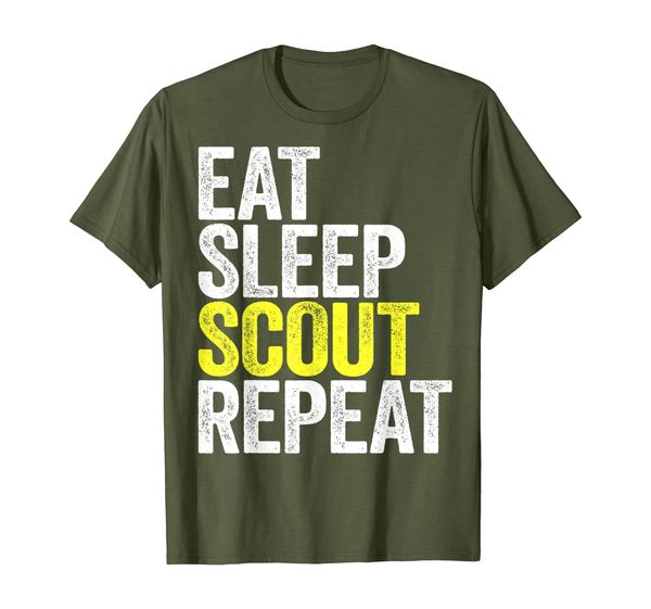 

Eat Sleep Scout Repeat T-Shirt Scouting Gift Shirt, Mainly pictures