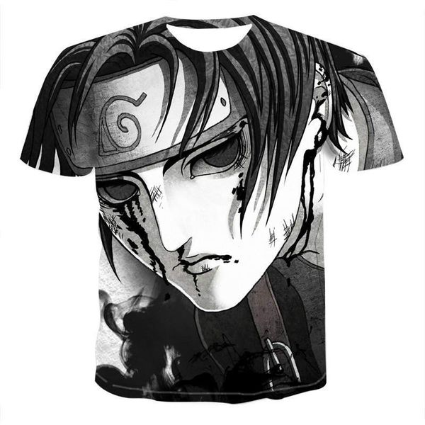 

3d animation fashion t-shirt casual cartoon boys and girls personality t-shirt punk harajuku childrens cartoon t-shirt, Blue