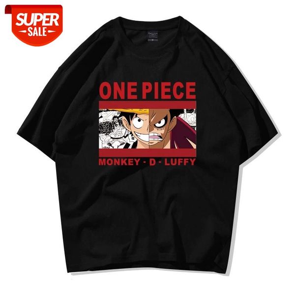 

new design japan anime one piece luffy zoro t shirt men/women cartoon tee o-neck casual 100%cotton streetwear #tp7n, White;black