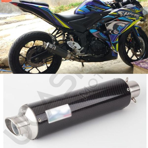 

motorcycle exhaust system modified pipe muffler zx6r r25 y15zr lc135 r3