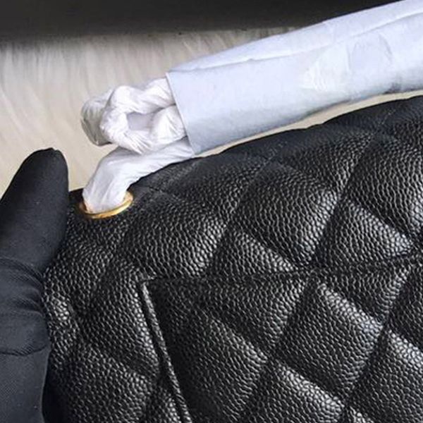 

women jumbo large classic double flap bags 30cm with sn black calfskin caviar real leather quilted chain shoulder crossbody bag purse qualit