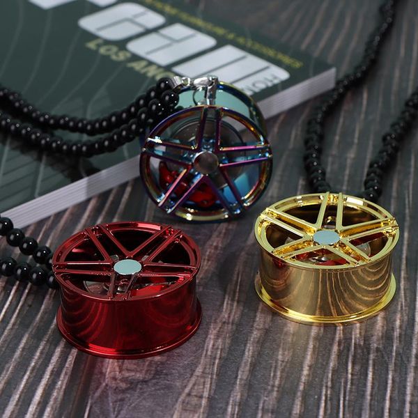 

interior decorations arrivals car mirror pendant decoration aluminum wheel with absorber ornament hanging accessories