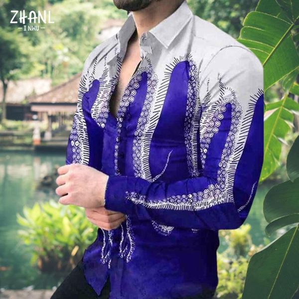 

men's casual shirts arrival men dress shirt long sleeve luxury button up brand party holiday streetwear printing clothing, White;black
