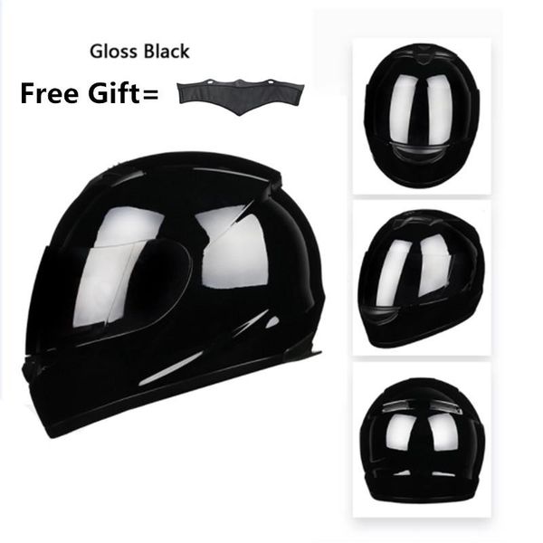 

motorbike full face dot helmet - bye-616 racing motorcycle helmet with dark lens - medium, mablack