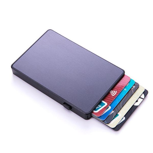 

bycobecy 2020 creativity pop-up fashion rfid card holder metal aluminum ultra-thin card box id jllpcn