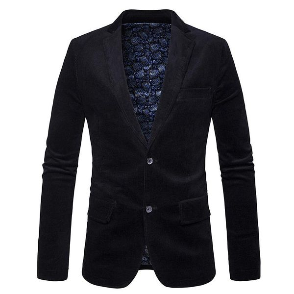 

men's suits & blazers casual corduroy suit jacket plus size men, White;black