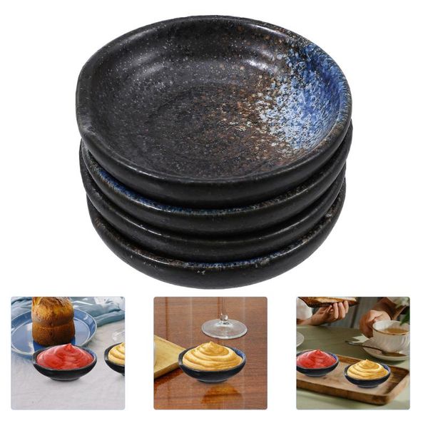 

dishes & plates 4pcs ceramic soy sauce seasoning dipping