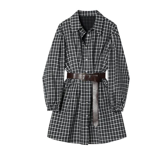 

girl's dresses eos loridar plaid dress women's autumn 2021 korean style waist slimming zaraing college shirt falda femenina, Red;yellow