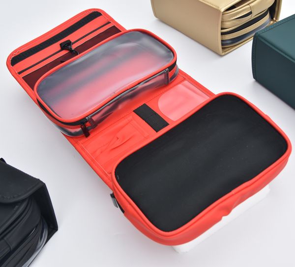 

cosmetic bag men's travel toiletries storage detachable waterproof pu