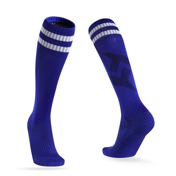 

sports socks football thickened towel bottom middle stockings knee high men's and women's children's anti slip, Black