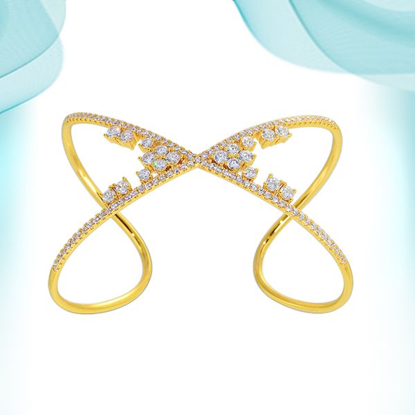 

crystal love bracelet 2021trendy butterfly shaped bangle beautifully designed for women girls gold plated jewelry cuff charms bracelets vale, Black