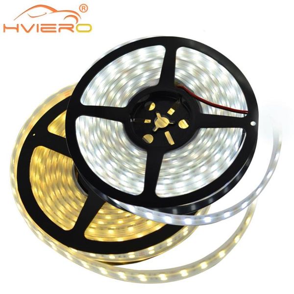 

1roll 5m double row 600 leds warm white led strip light smd ip67 waterproof 12v dc bar garden outdoor holiday desk lamp