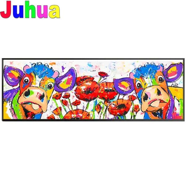 

diamond painting 3d diy 5d flower cow red poppy cross stitch embroidery floral picture of rhinestones handmade decor