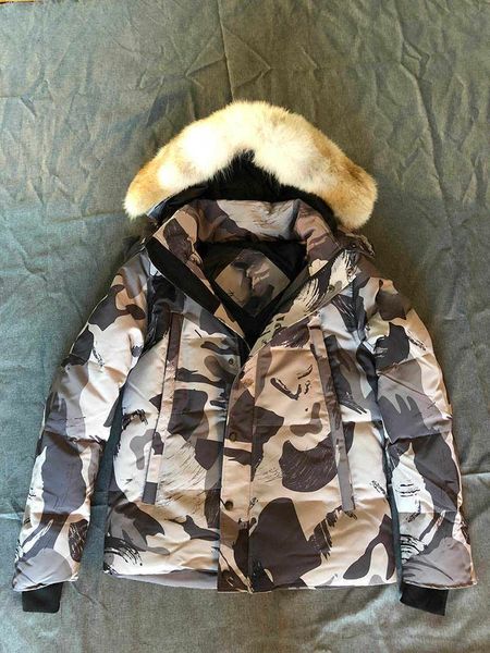 

canada fashion waterproof windser winter warm coyote fur whyndham parka wolf skin fur thick coat keep warm -30 degree white cam, Black