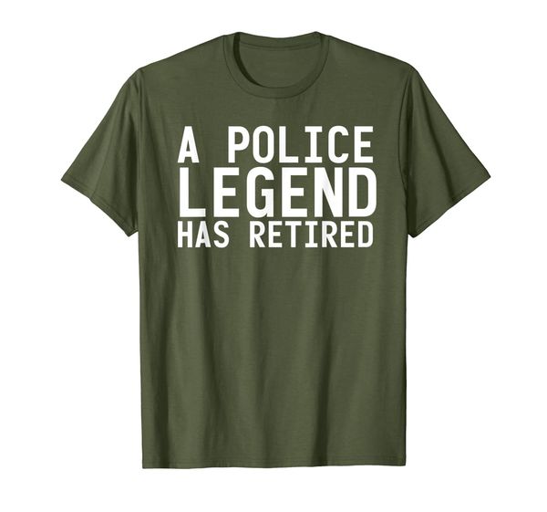 

a police legend has retired shirt funny retirement gift idea, White;black