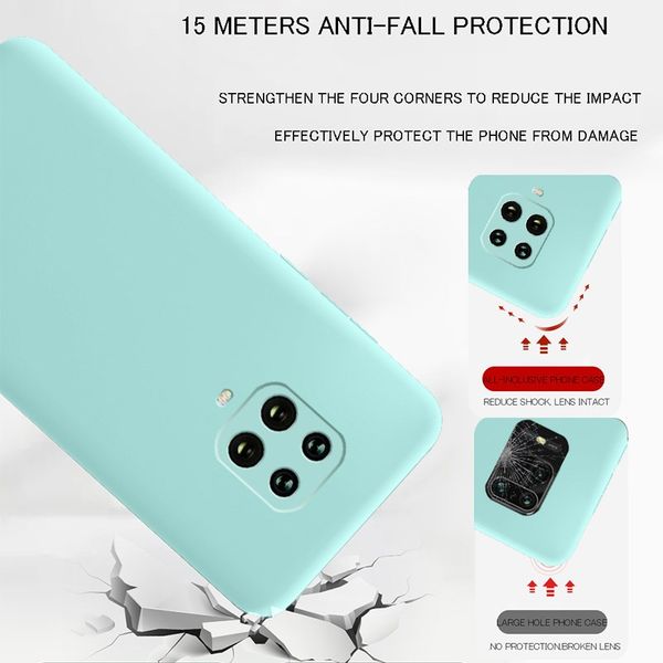 

candy color liquid silicone case for xiaomi redmi note 9 8 pro 9s 8t 7 9a 8a 7a poco x3 nfc mi 10t