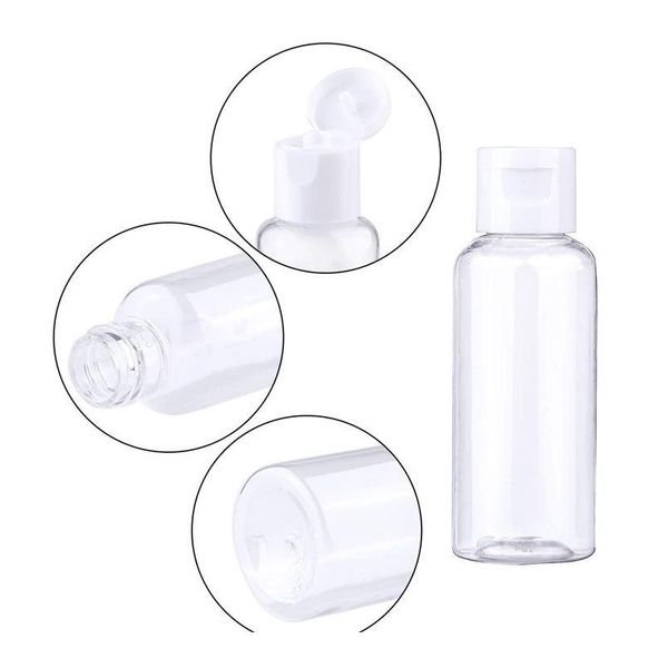 

100pcs 50ml portable travel bottle plastic dispensing bottle shampoo lotion cosmetic container 100 jllpfh