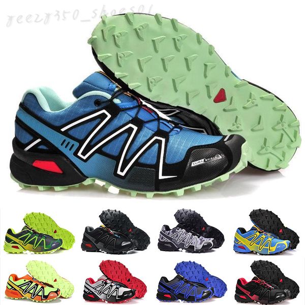 2021 Yardımcı Hız Çapraz 3s Sneakers Ayakkabı Camo Yeşil Üçlü S Siyah Racer Mavi Gri III CS Trail Run Walking Trainer WB09