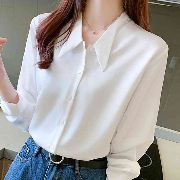 

autumn long sleeve office white blouse blouse women blusas mujer de moda chiffon blouse shirt women blouses blusa d661 210602