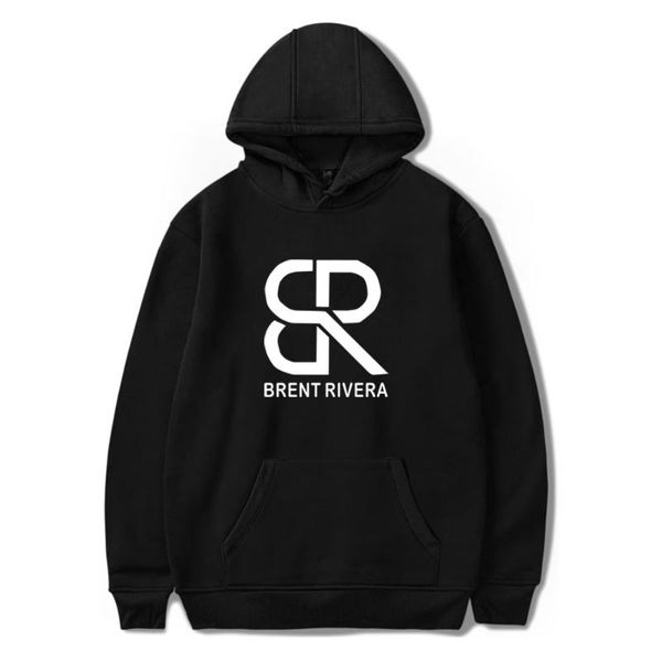 

men's hoodies & sweatshirts 2021 men/women sweatshirt with print brent rivera hoodie boys/girls harajuku street wear clothing, Black