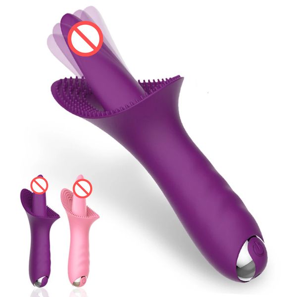 AA Designer Sex Toys unisex 10 velocità lingua vibratori per le donne massaggiatore vibrante ricaricabile vaginale punto G stimolatore del clitoride masturbazione femminile giocattoli del sesso