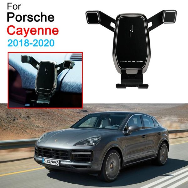 

cell phone mounts & holders car mobile support air vent mount bracket holder for cayenne accessories 2021