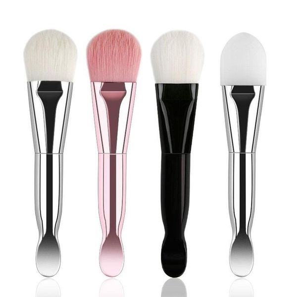 

makeup brushes 1pcs professional double-headed face mask brush silicone gel diy cosmetic beauty tools