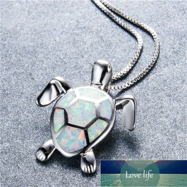 Bonito Tartaruga Forma Branco Fogo Opal Pingente Colar Para Mulheres Jóias Casamento Presentes De Natal Declaração Feminina Jóias Price Preço Especialista