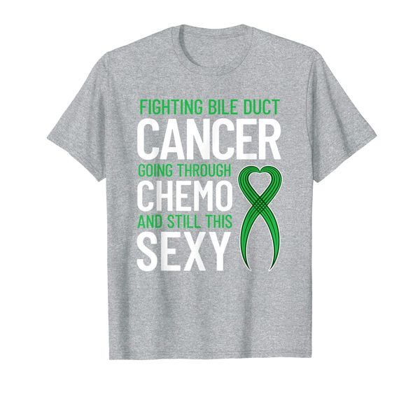 

fighting bile duct cancer going through chemo and still t-shirt, White;black