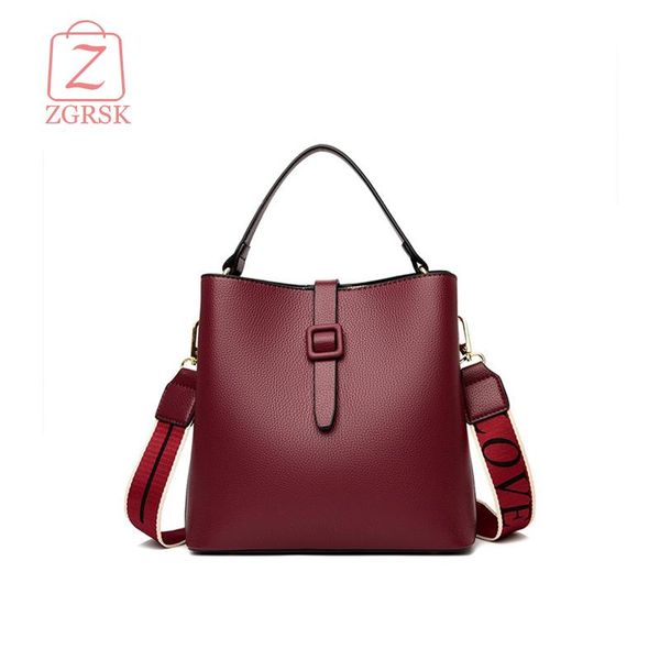 

evening bags fashion soft leather women's shoulder bag pu ladies messenger women bucket with close thread