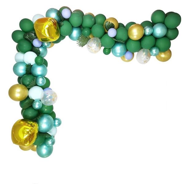 

167 pcs/set st. patrick's day green balloon garland arch garland wedding birthday baby shower jungle party decoration jk2102xb