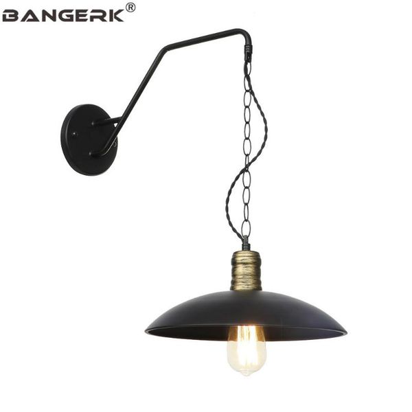 

american country sconce wall lights iron vintage led wall lamp loft decor e27 edison bedside light home lighting wandlamp