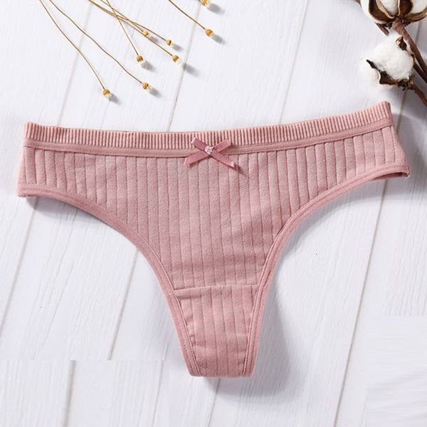

1pc under wire comfortable women's lap tail effects popular underwear thong katoen drop, Black;pink